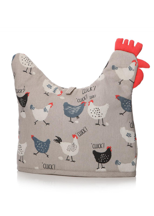 40551_Chicken Egg Grey Cotton Tea Cosy