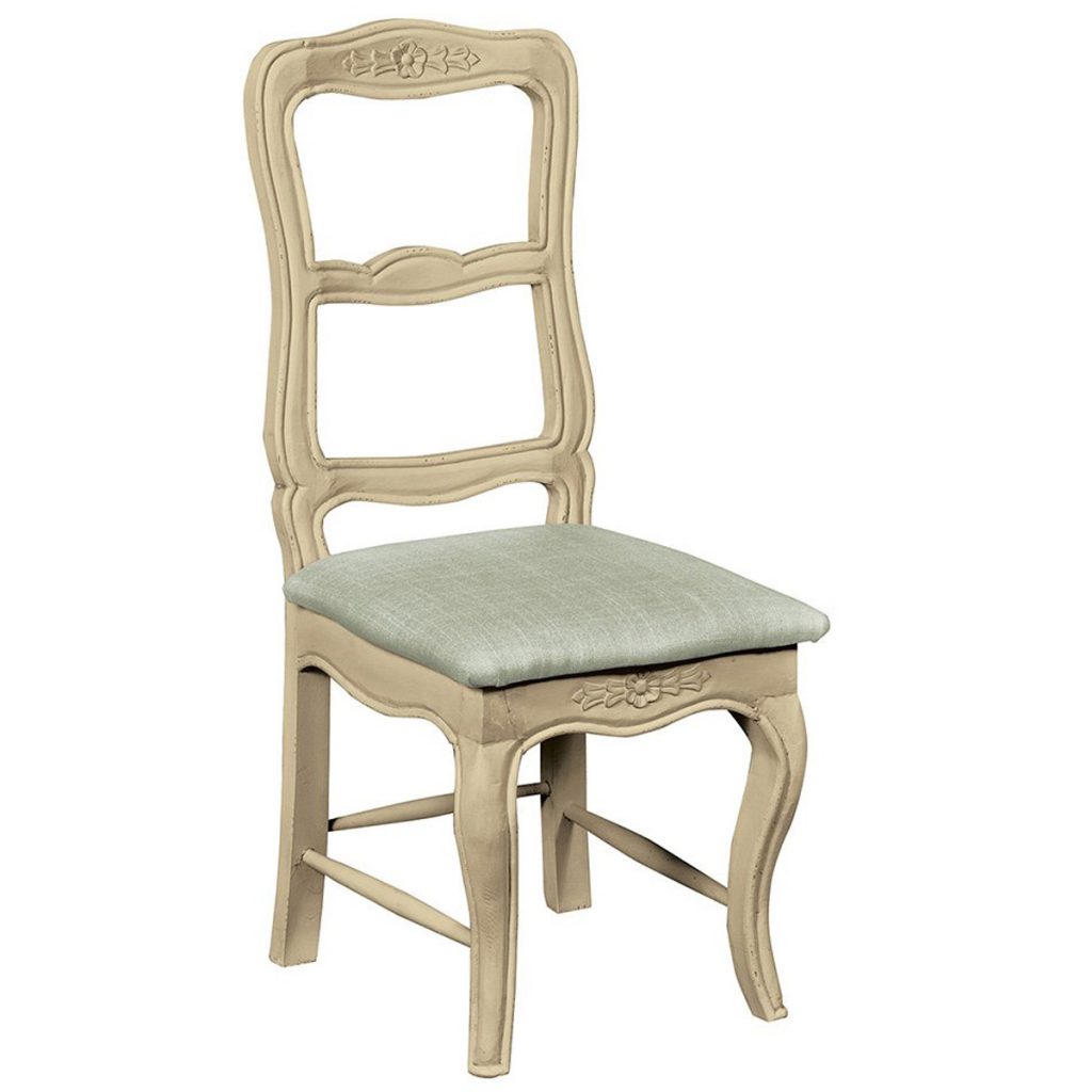 ASB291_French Cream Grey Upholstered Chair