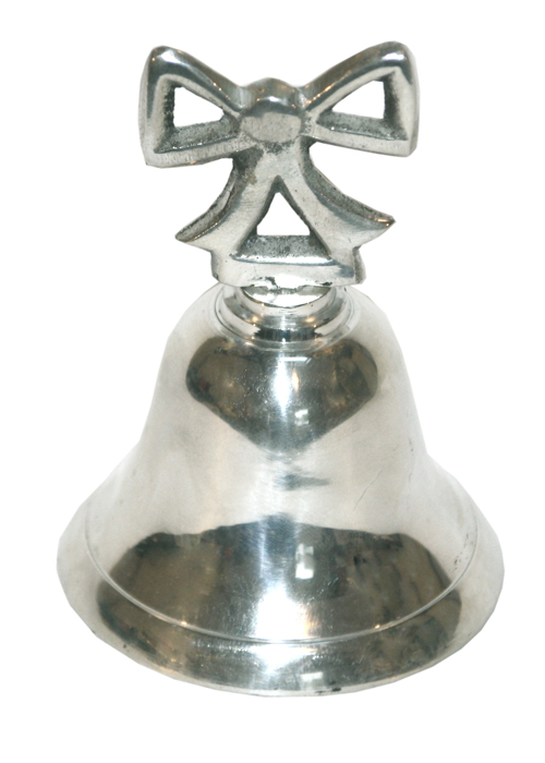 CP007 Vintage Style Silver Bell Ornament