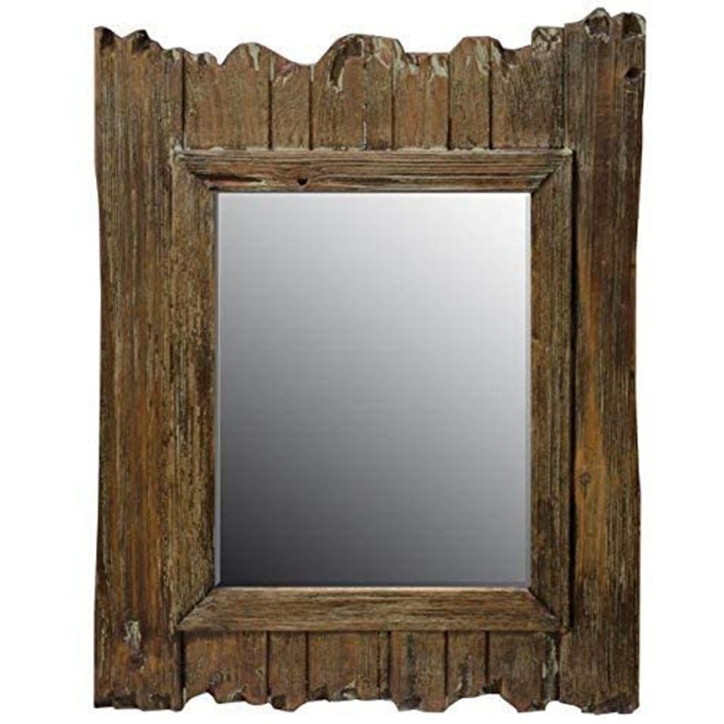 PAH040_Nautical Driftwood Brown Wall Mirror