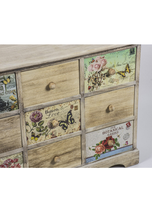 PAX004_3_Vintage Style Floral Chest of Drawers