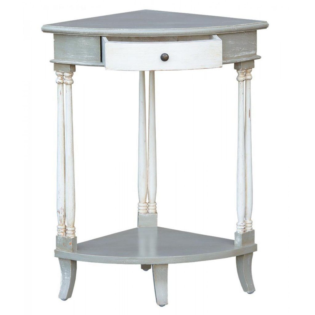 js1007-gyaw-det1 Vintage Grey White Corner Table