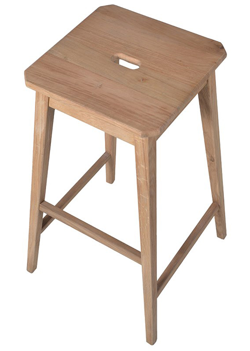 rng096_2_Square Oak Wooden Breakfast Bar Stool