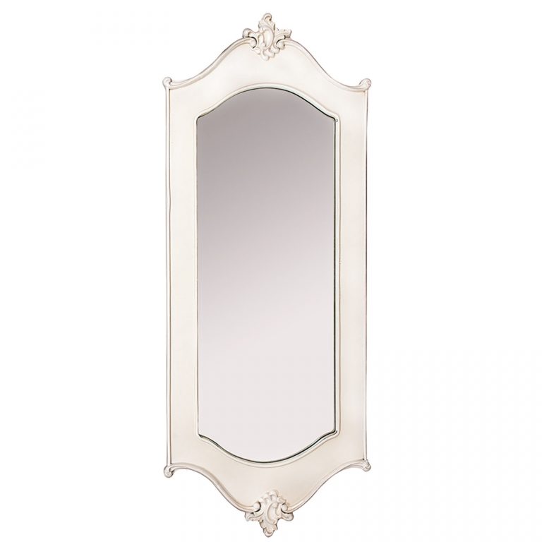 Antique Style Ivory Carved Wall Mirror - Interior Flair