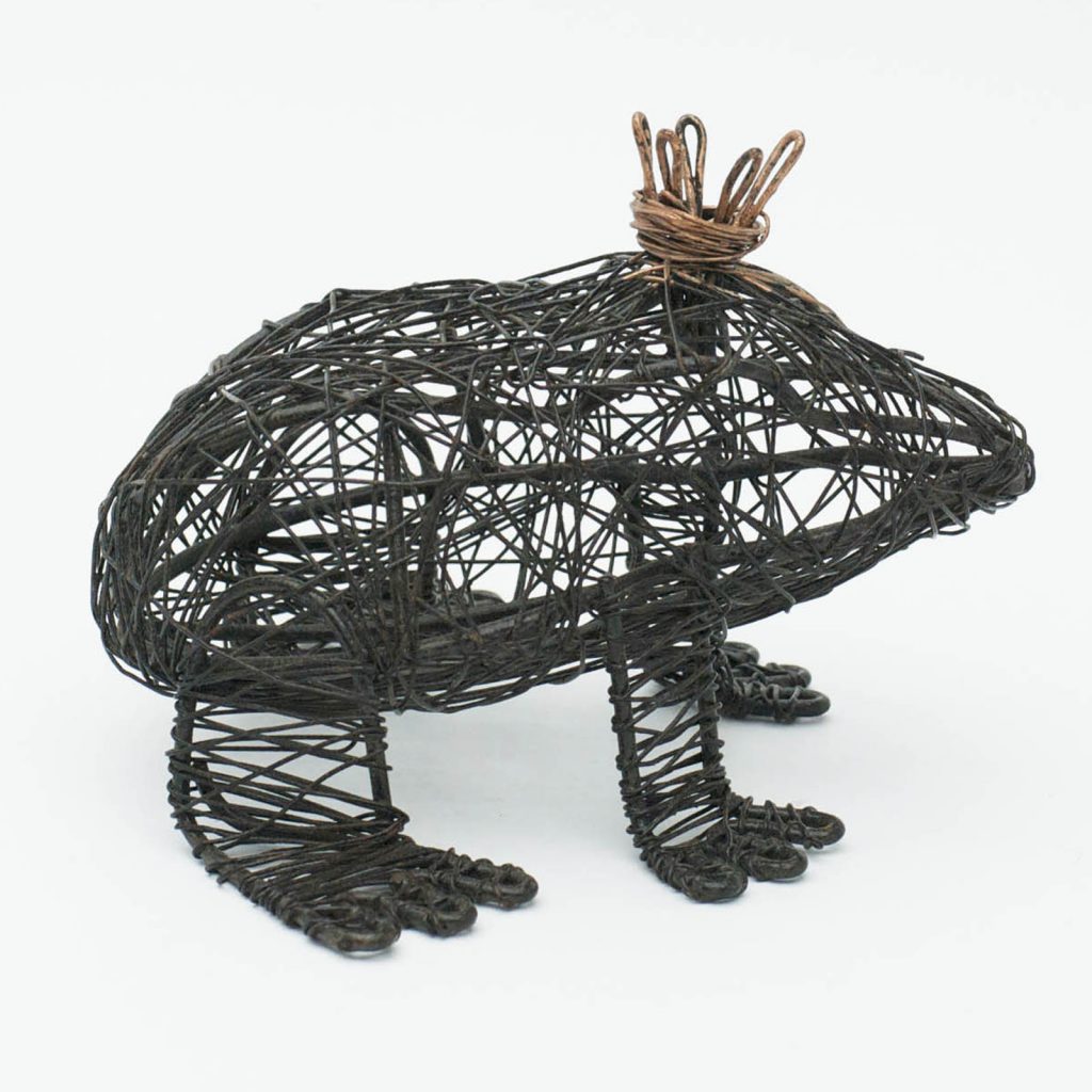 Brown Filigree Frog Garden Home Ornament b