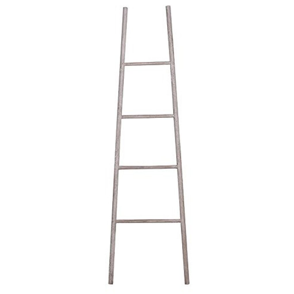 CYH008 White Grey Wooden Towel Wall Ladder