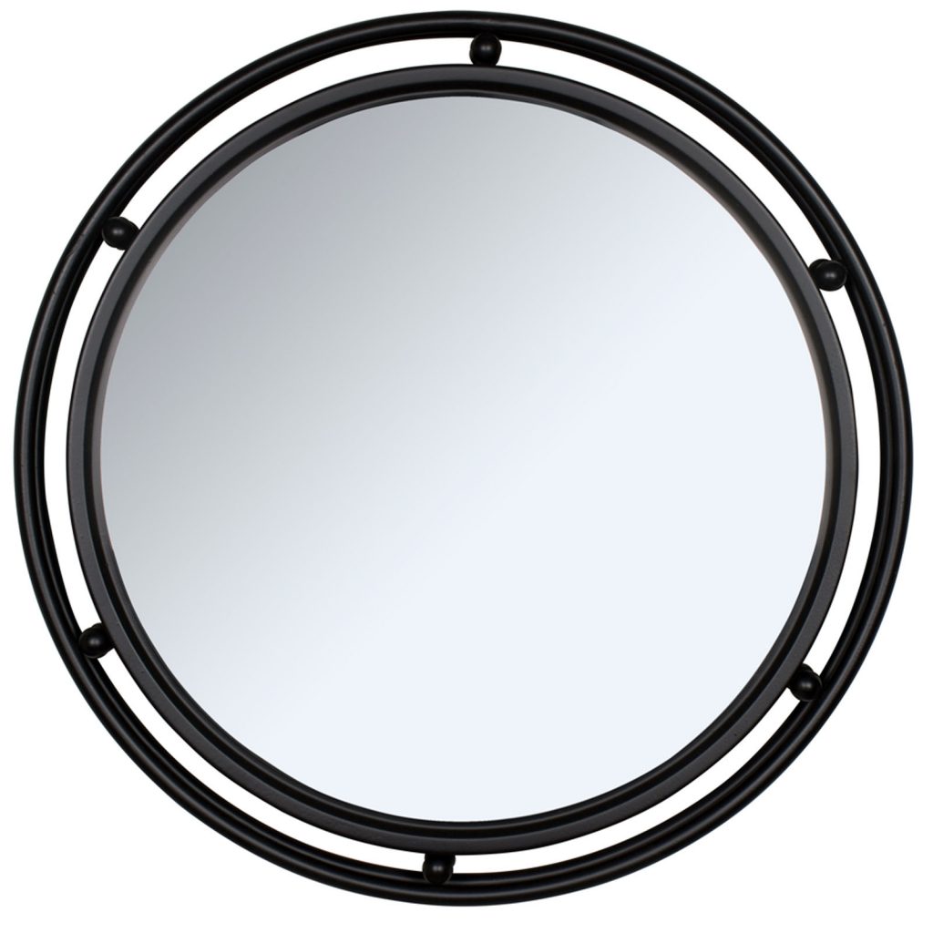 Contemporary Black Dual Frame Wall Mirror a