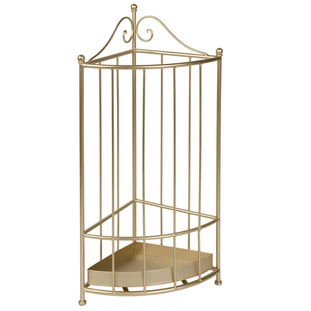 Corner Antique Gold Umbrella Stand e