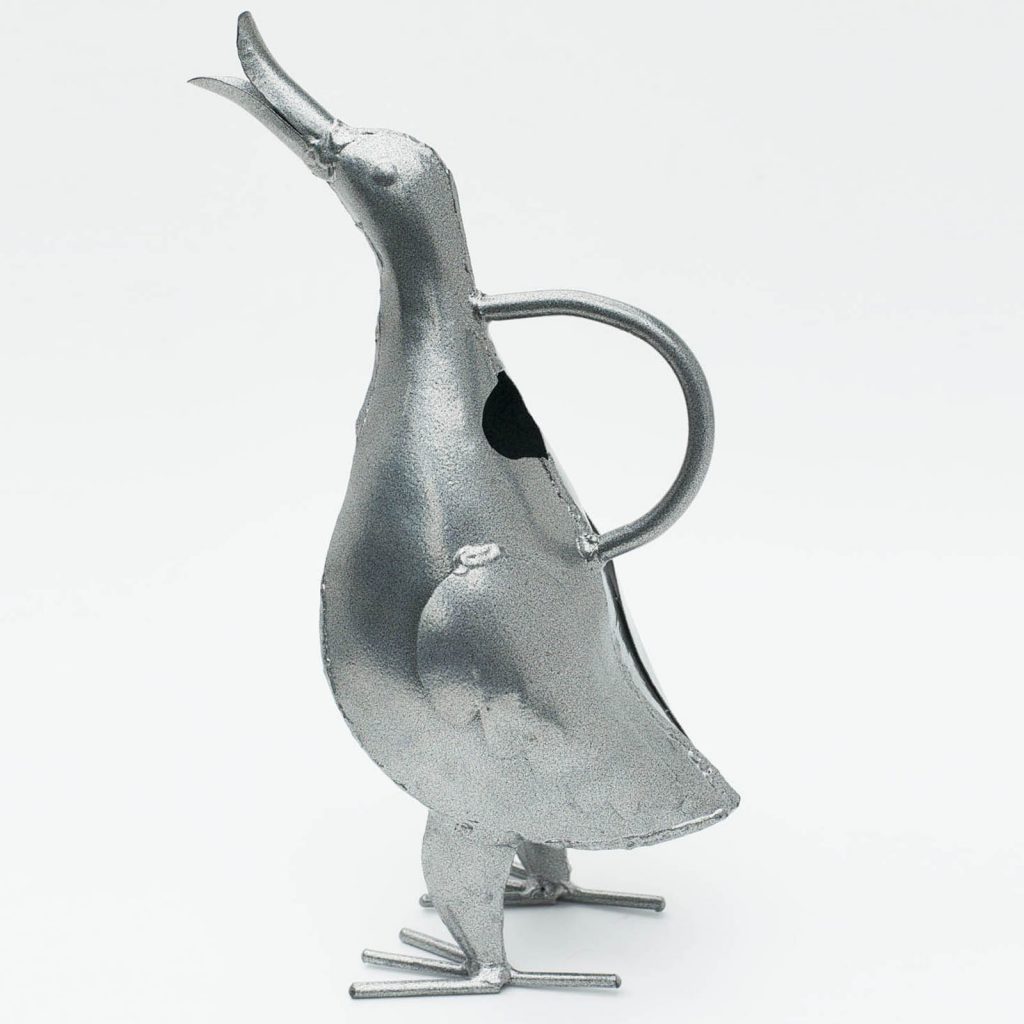 Handmade Singing Duck Grey Watering Can