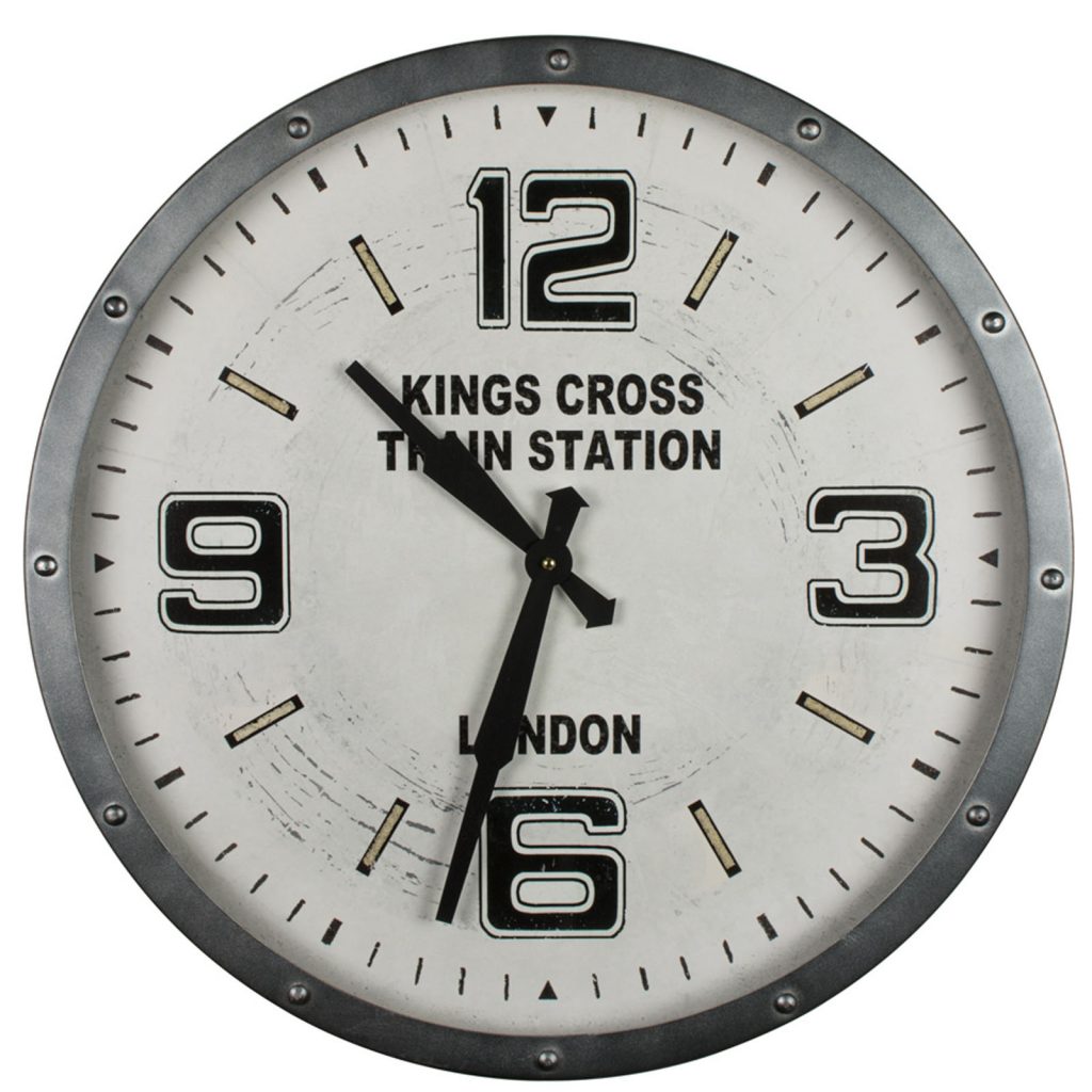 London Kings Cross Retro Style Clock a