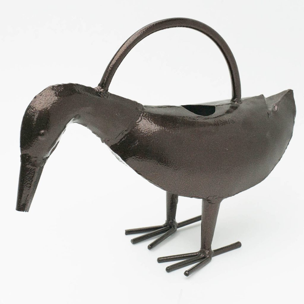 Lovely Duck Brown Metal Watering Can a