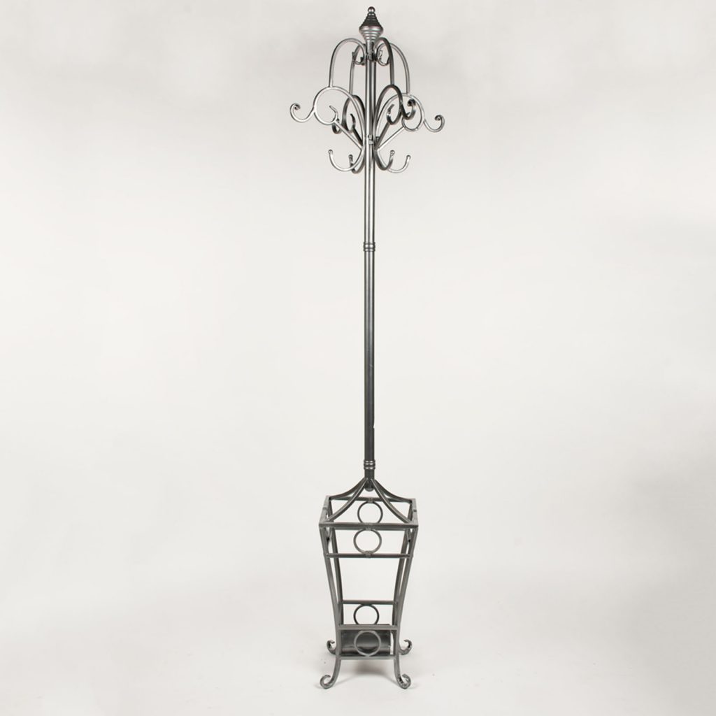 Ornate Silver Free Standing Coat Stand b
