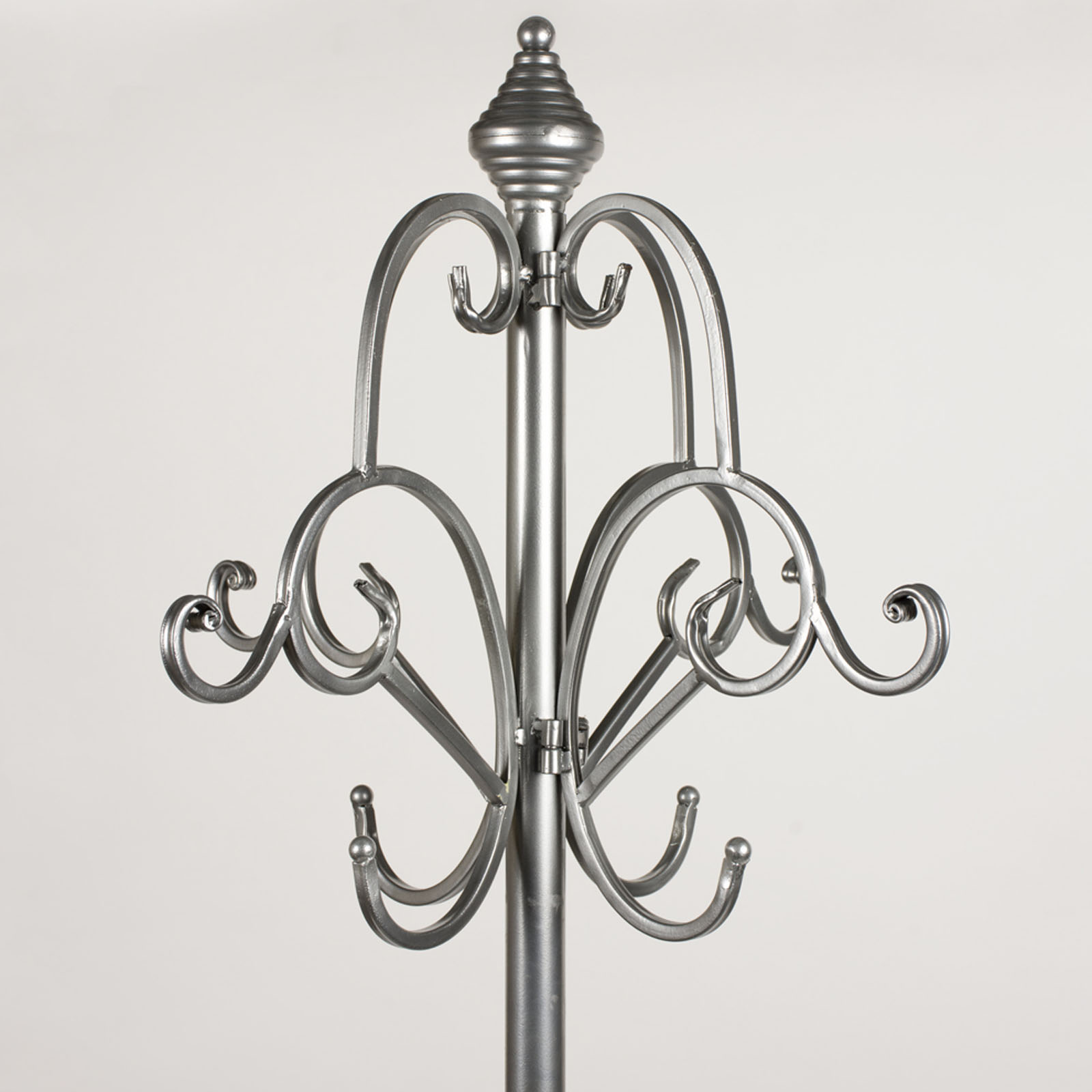 Ornate Silver Free Standing Coat Stand C 
