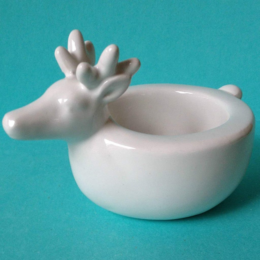 Reindeer Tea Light Holder Set of 2 b