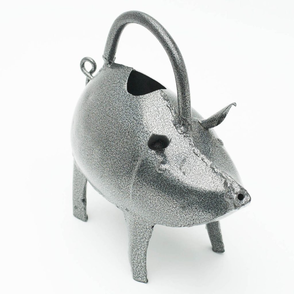 Unique Country Pig Metal Watering Can b