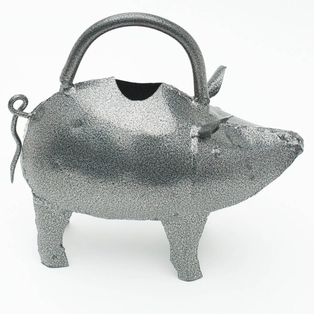 Unique Country Pig Metal Watering Can c