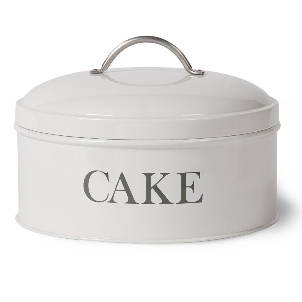 Square cake storage top tins