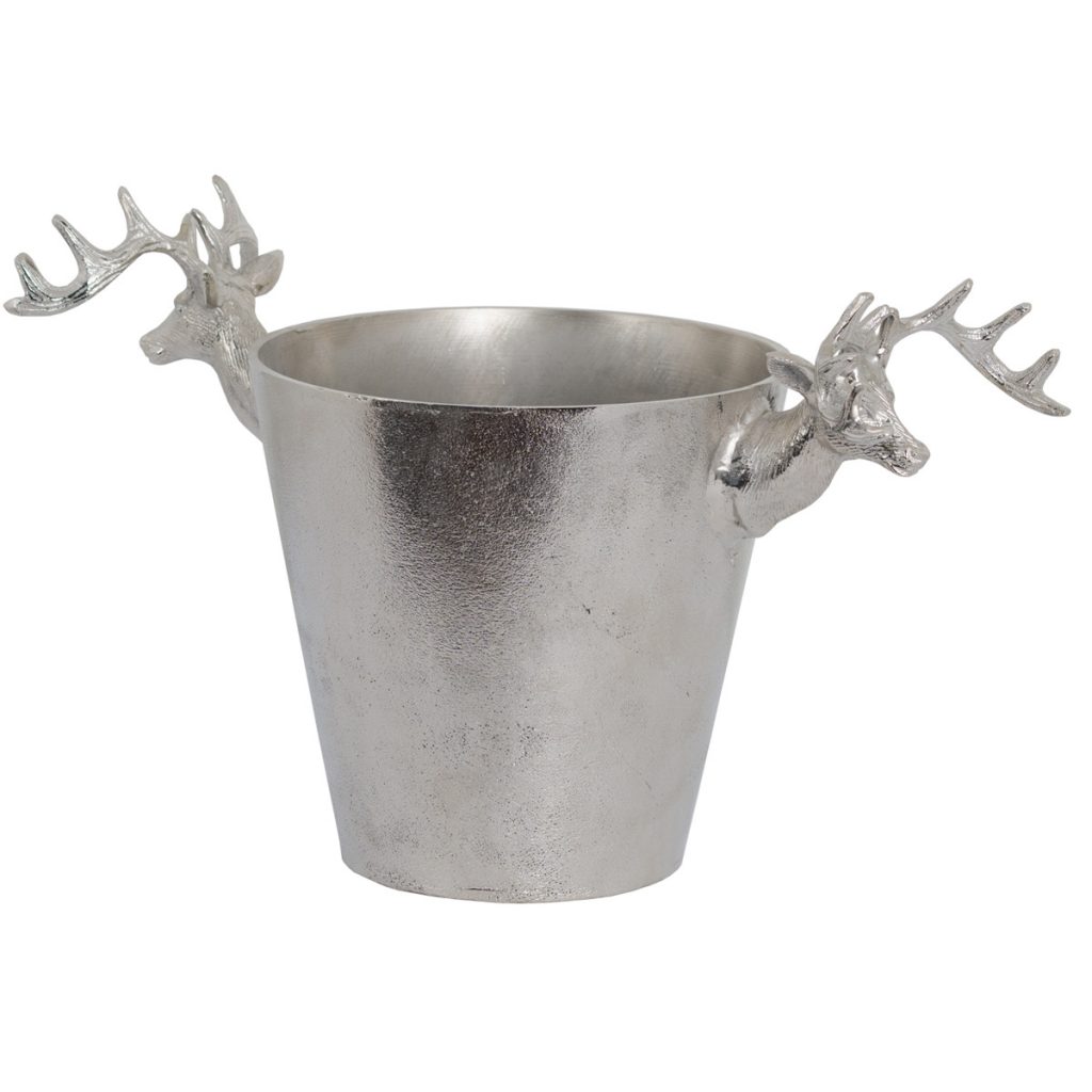 19133 Antique Grey Stag Champagne Wine Holder