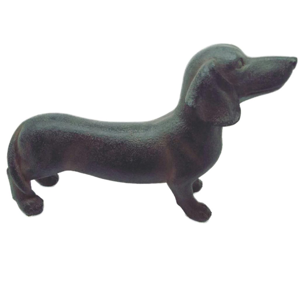 19210-b Large Brown Standing Dachshund Dog Ornament