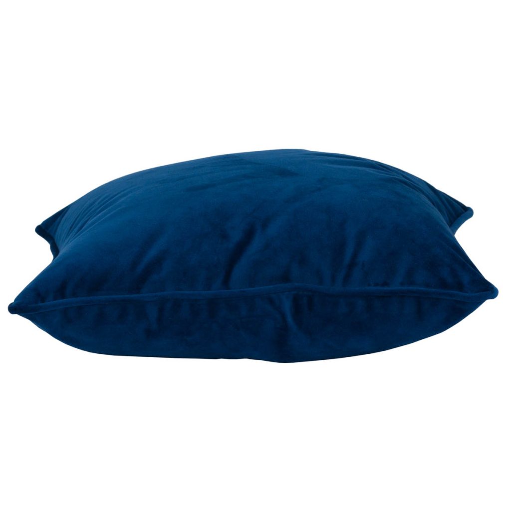 19340-b Navy Blue Velvet Cushion with Inner