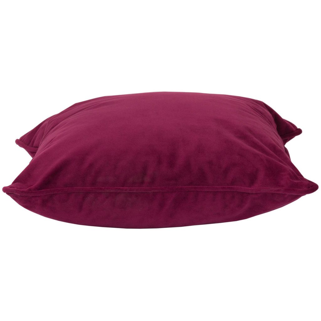 19346-b Purple Velvet Square Cushion with Inner