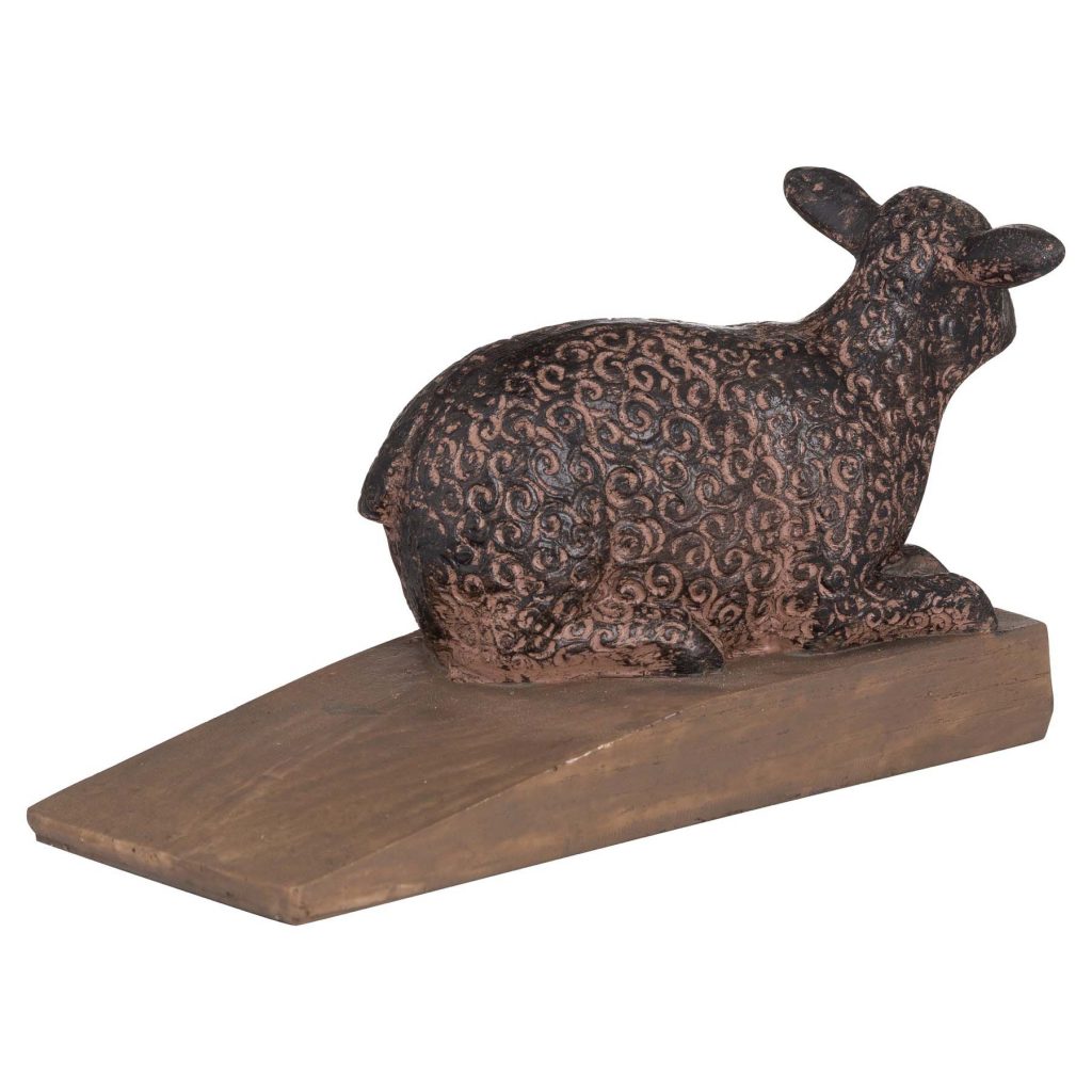 19673 Country Style Brown Sheep Doorstop