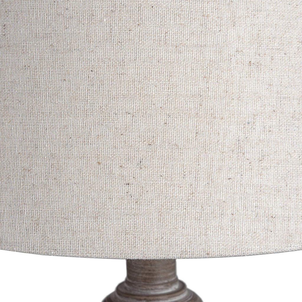 Beige Light Brown Wood Table Lamp