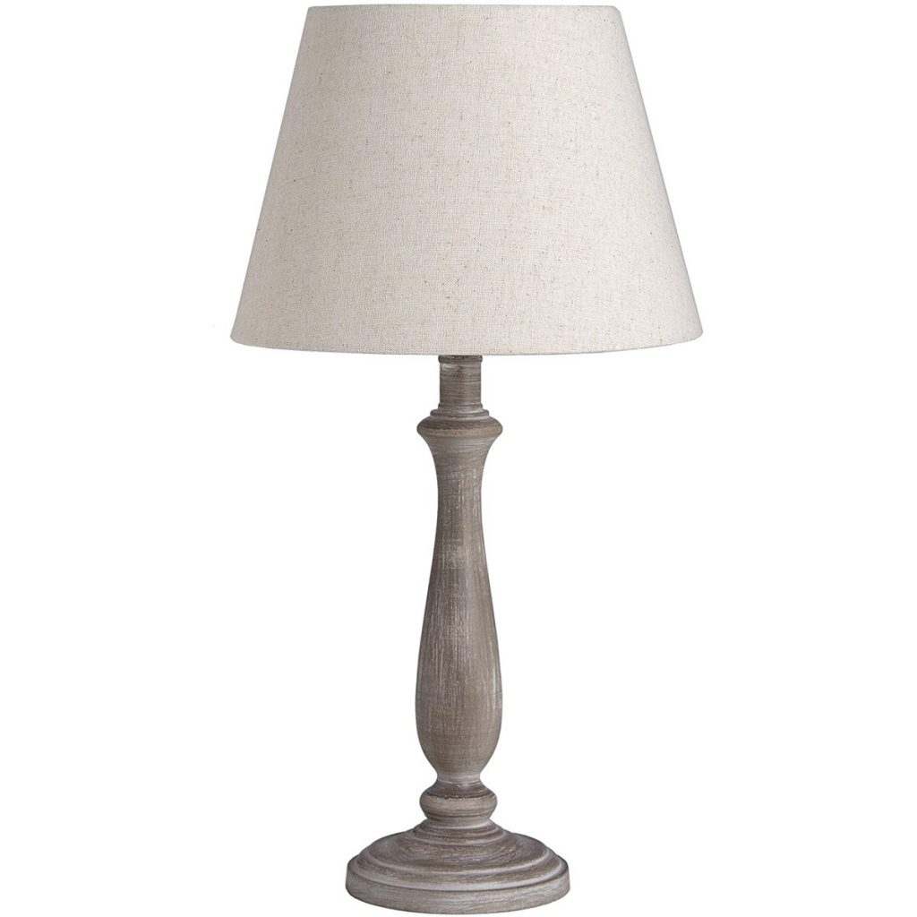 Beige Light Brown Wood Table Lamp b