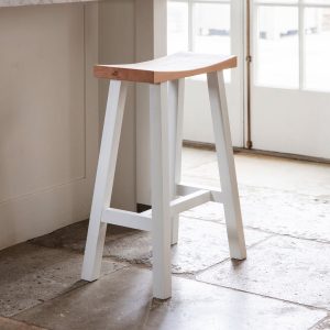 CHST14 Contemporary White Breakfast Bar Stool