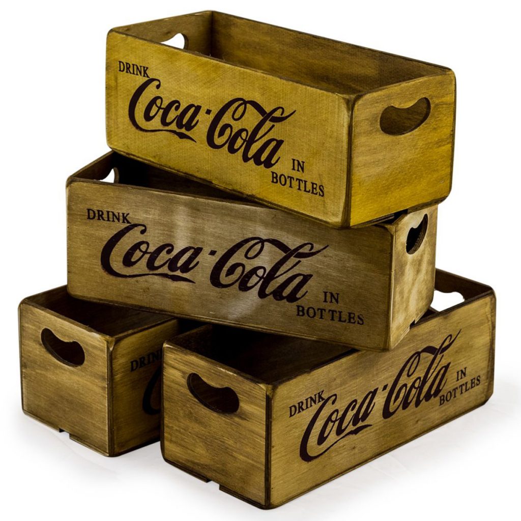 FC25 Vintage Style Cola Wooden Box Crate