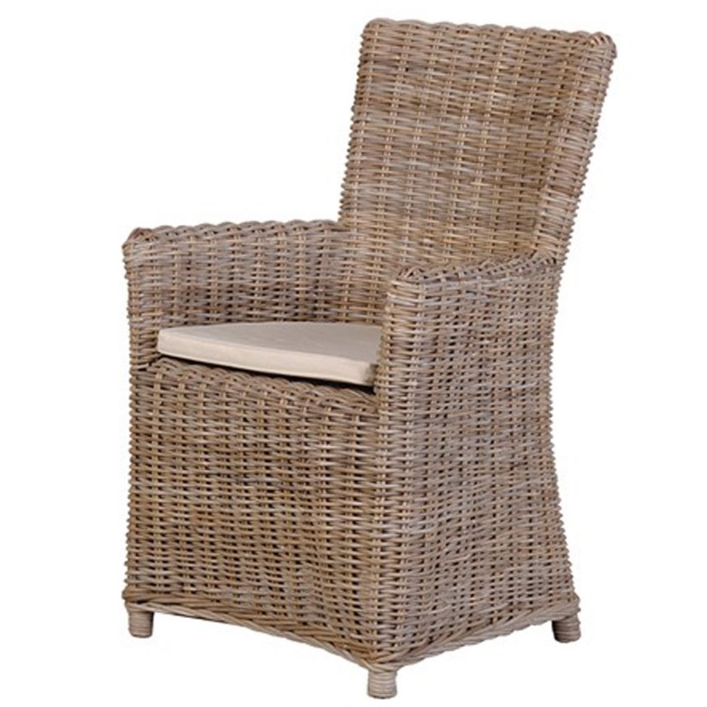 INT2703 New England Wicker Carver Chair