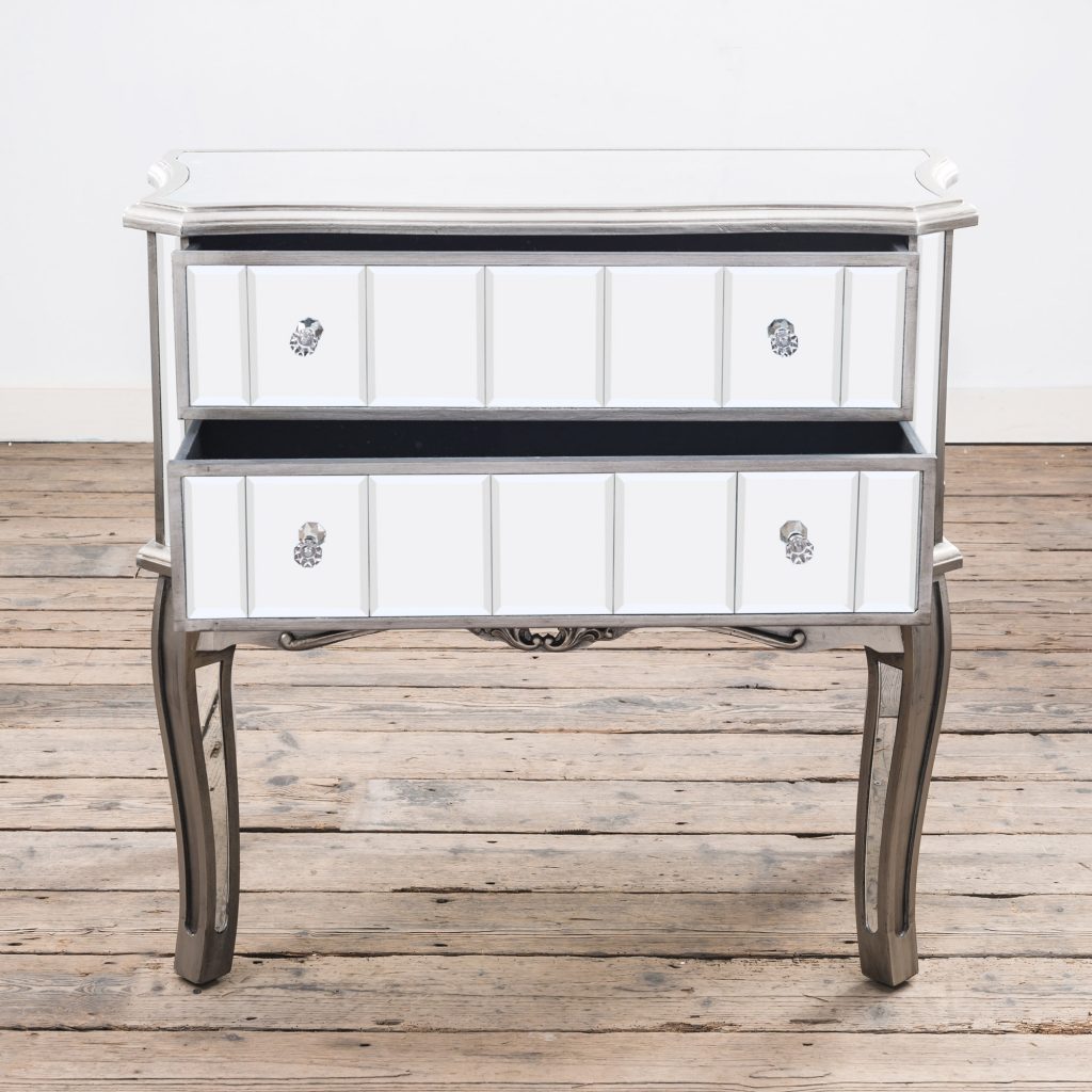 ven-a-003-slpt_open_01 French Vintage Silver Mirror Chest of Drawers