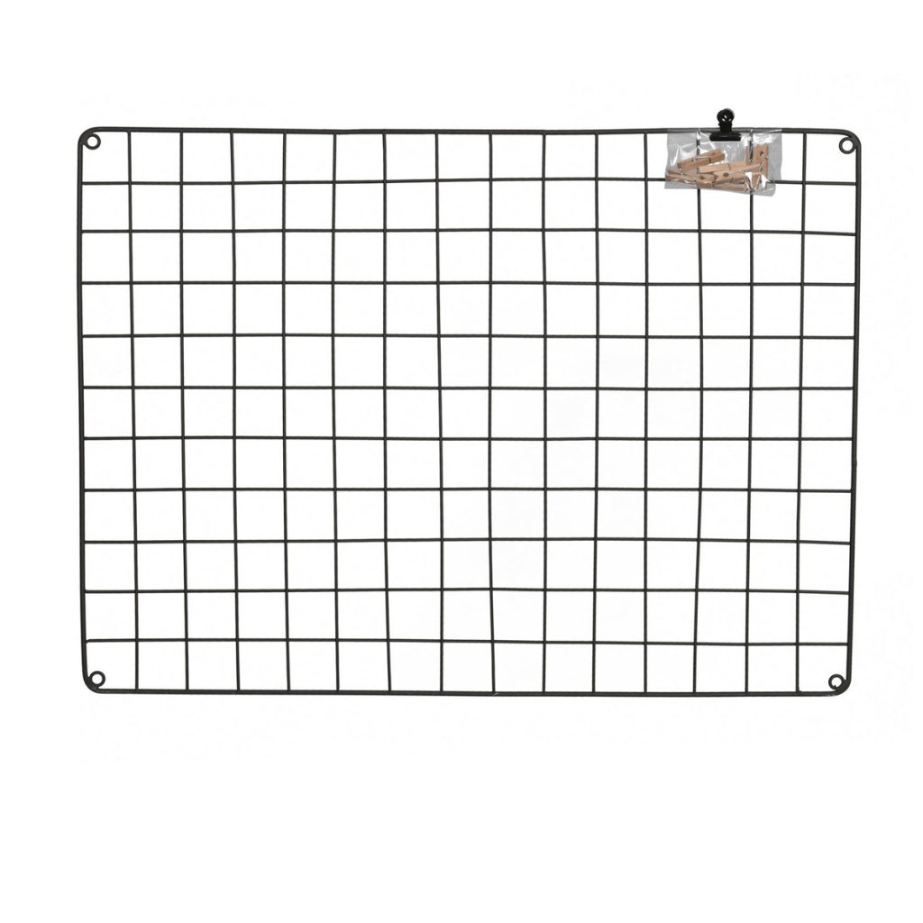 MBST01_1 Grey Wire Metal Memo Display Board