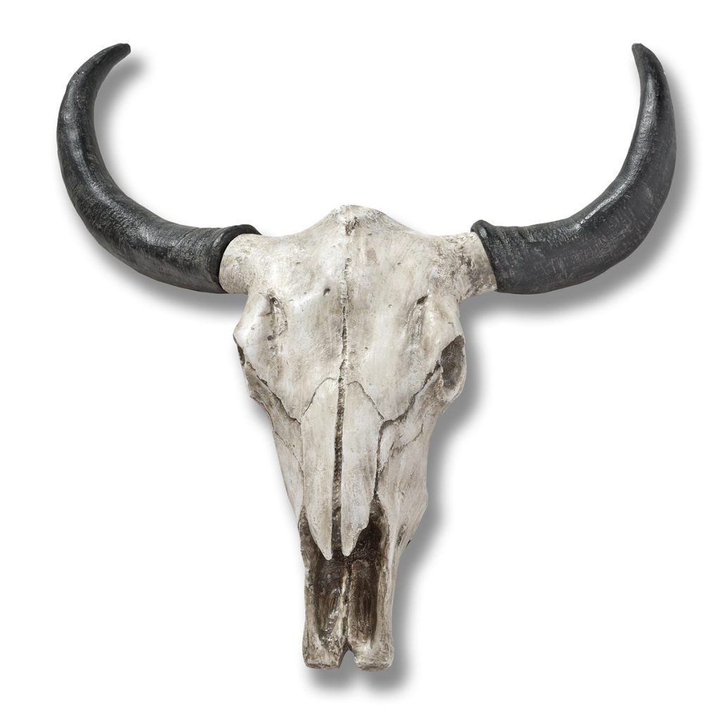 17987 Large Ox Skull Wall Art Decoration