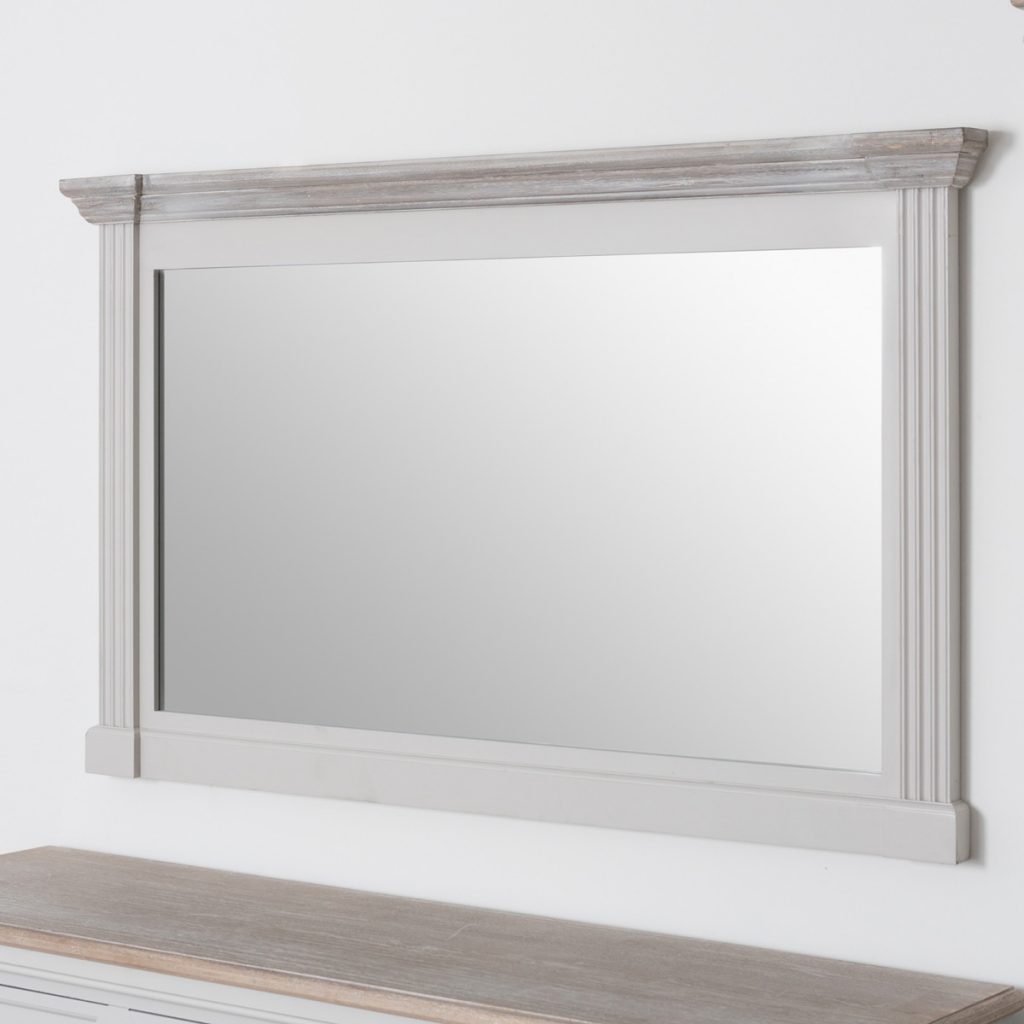 18878-b Classic Elegant Grey Landscape Wall Mirror