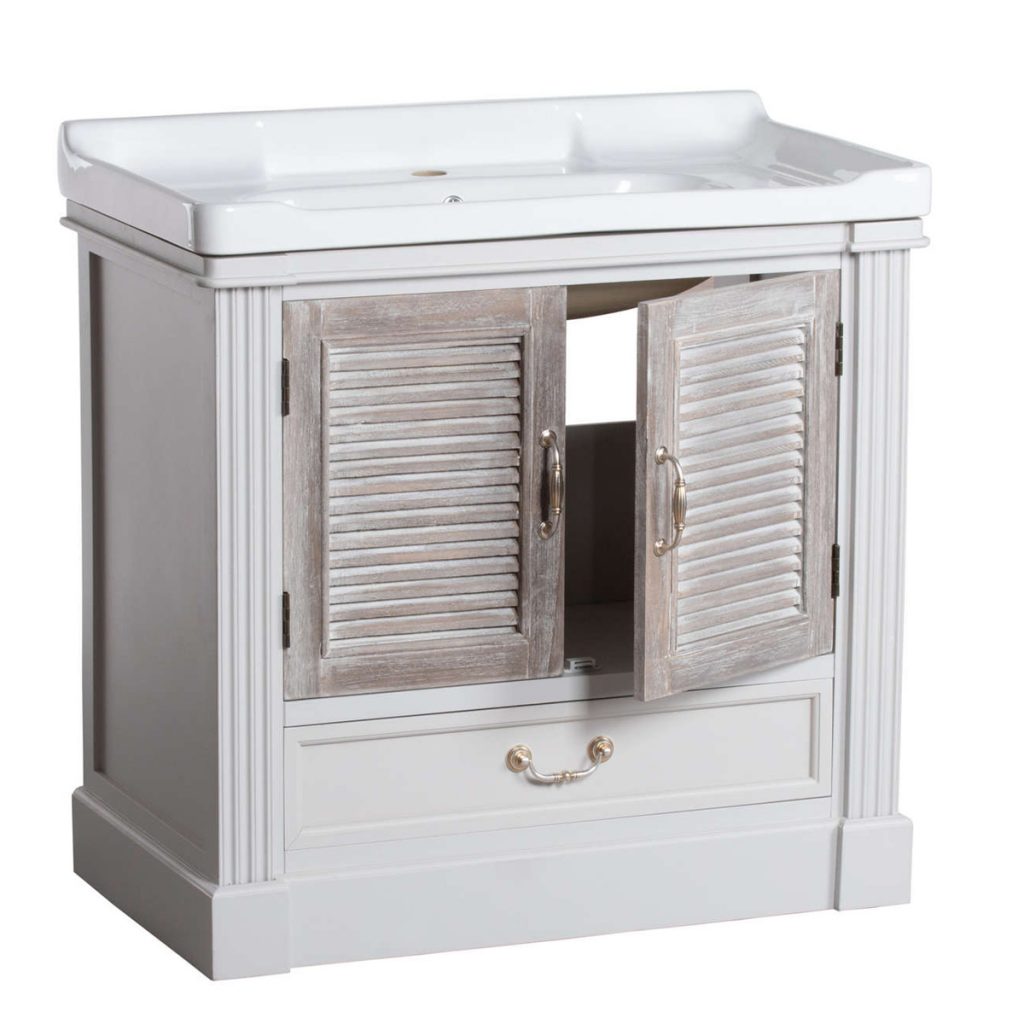 18894-a Classic White Grey Vanity Sink Unit