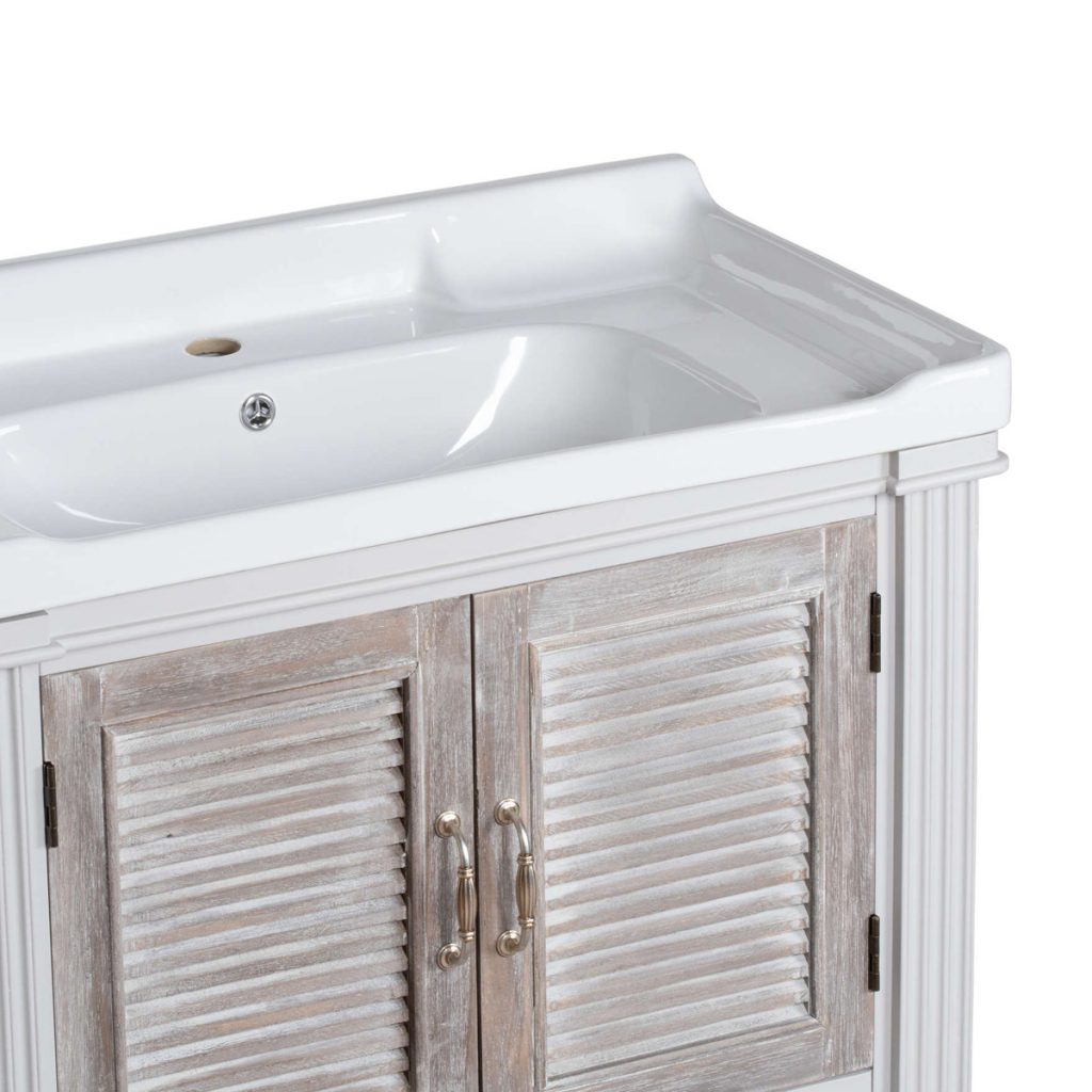 18894-d Classic White Grey Vanity Sink Unit