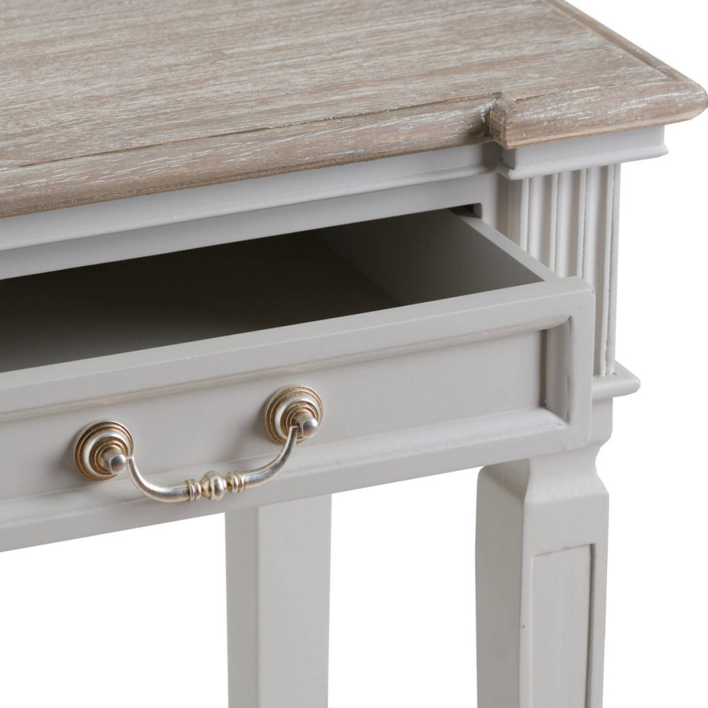 19640-a Classic Elegant Grey Hall Table