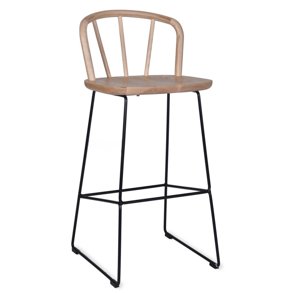 BSAS01_portrait_8 Tall Modern Pale Wooden Bar Stool