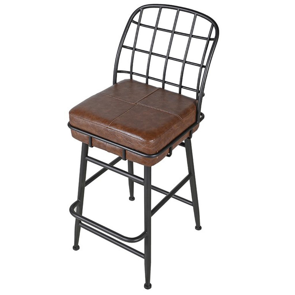 fba080_2_Industrial Style Grey Brown Bar Stool