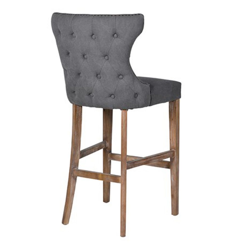 mey316_2_Grey Stone Wash Fabric Bar Stool