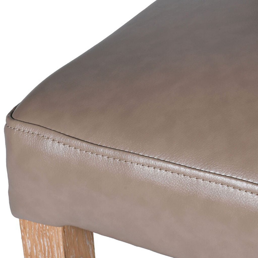 mey492_2_Natural Taupe Leather Effect Bar Stool