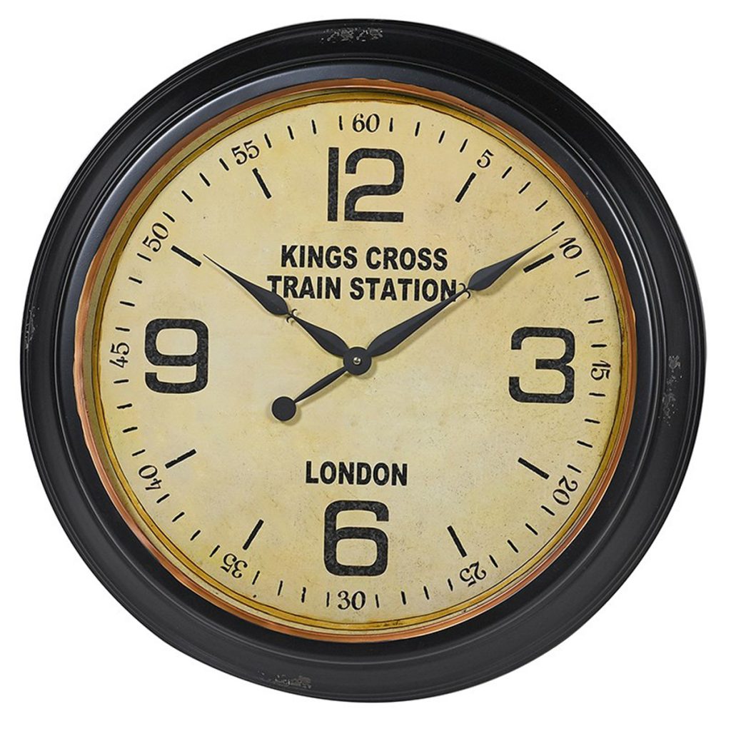 HMV018 Antique Style Kings Cross Wall Clock