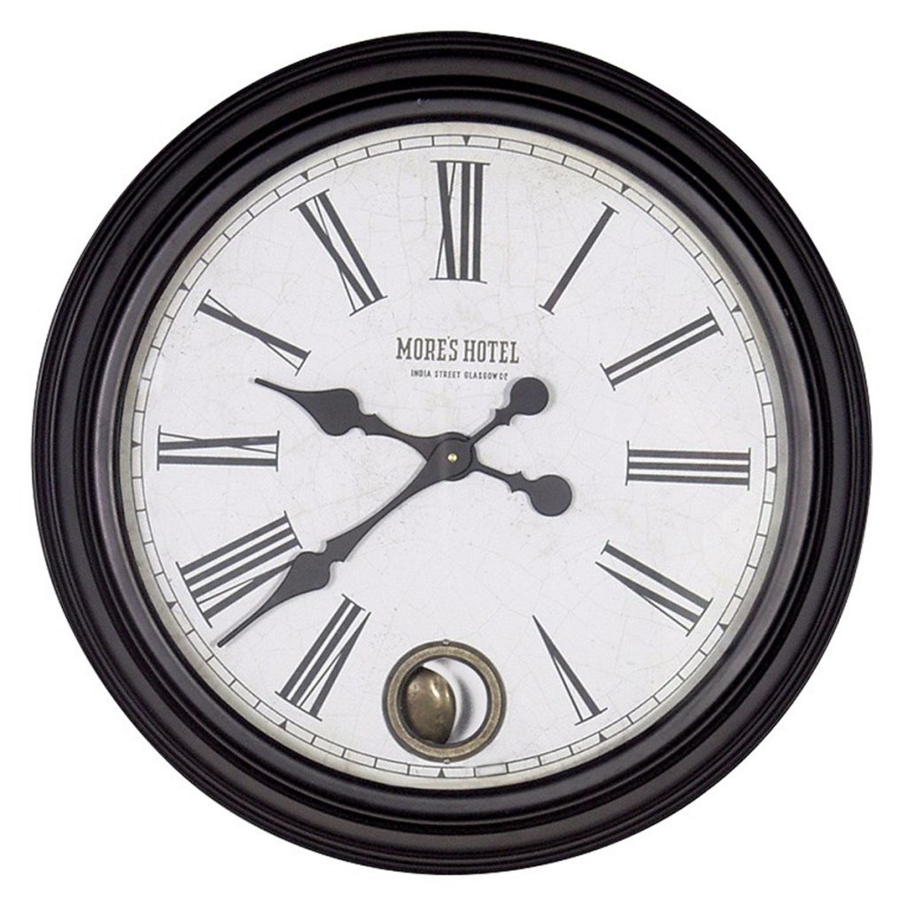 STN321 Antique Style Brown Pendulum Wall Clock