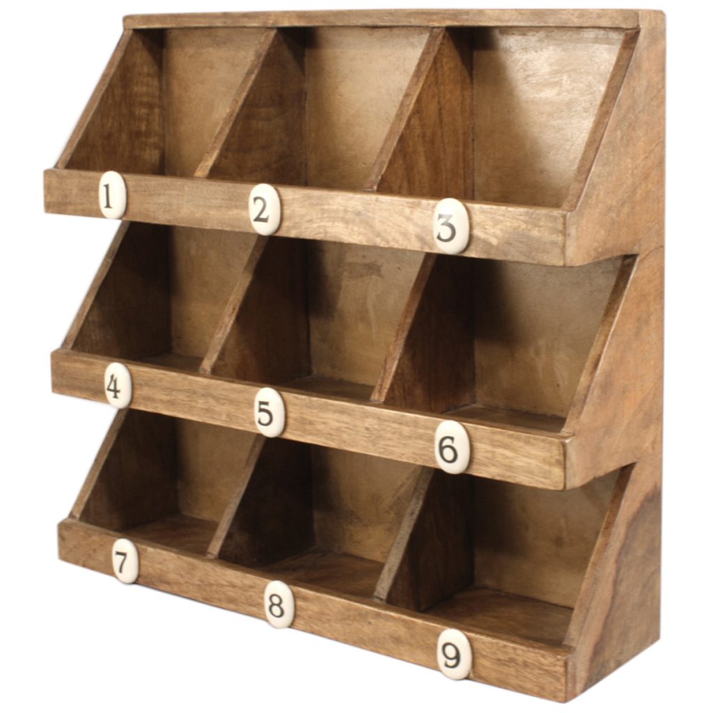 FA008_1 Solid Wood Open Display Unit