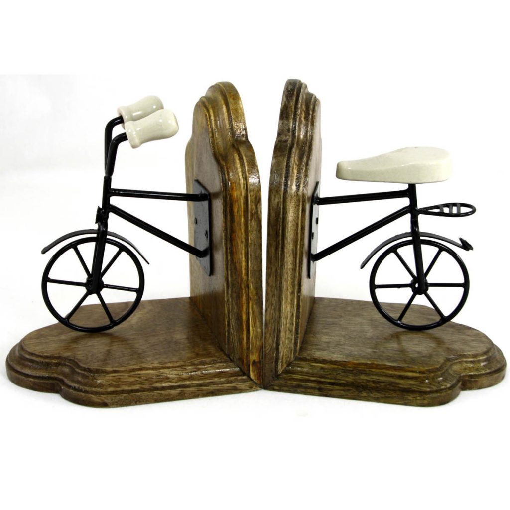 FA013 Vintage Style Bicycle Pair of Bookends