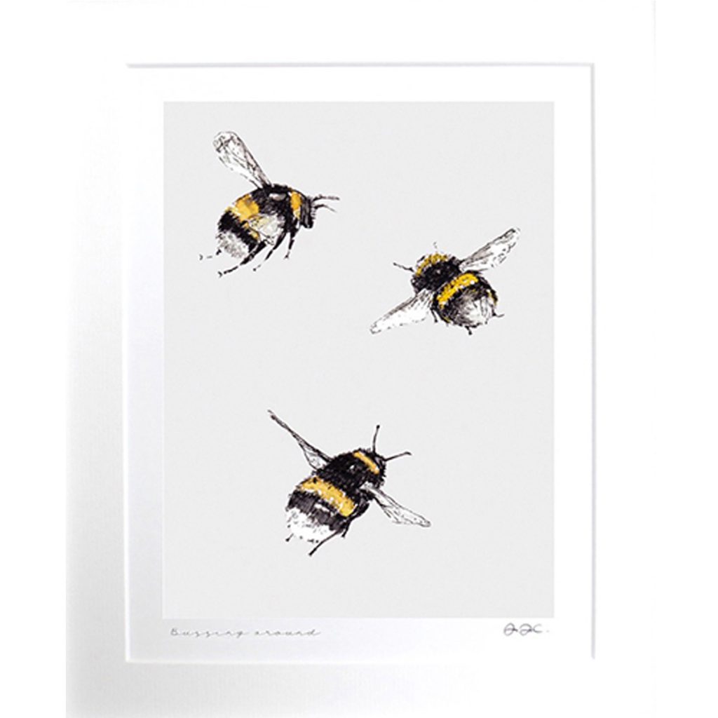 Buzzing Bees Fine Art Print - Interior Flair