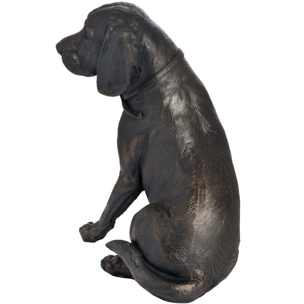 18422-b Antique Bronze Sitting Spaniel Ornament