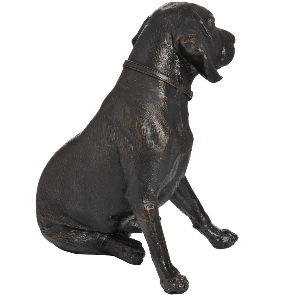 18422-c Antique Bronze Sitting Spaniel Ornament