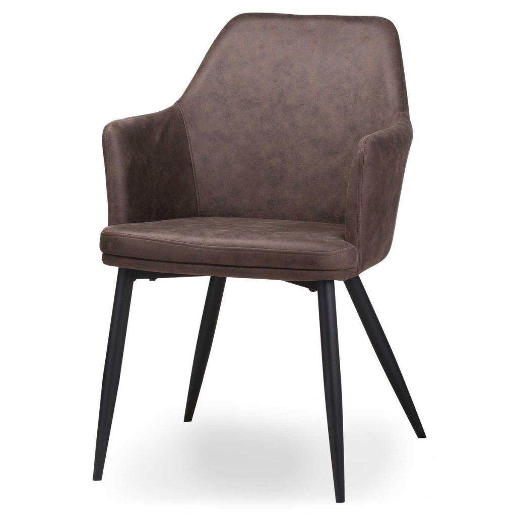 20042 Contemporary Grey Carver Dining Chair